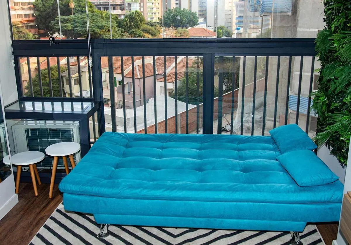 아파트 Studio Proximo Ao Allianz Parque 상파울루